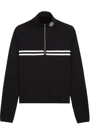 Sporty & Rich Minimal sweatshirt med kvart lynlås