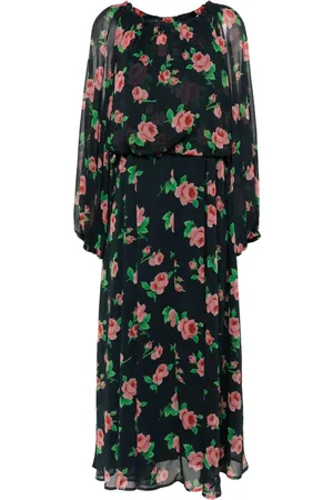 ROTATE Maxi-kjole i chiffon med blomstertryk