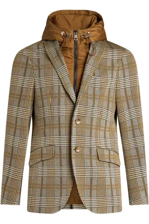 Etro Enkeltradet blazer med aftagelig hætte