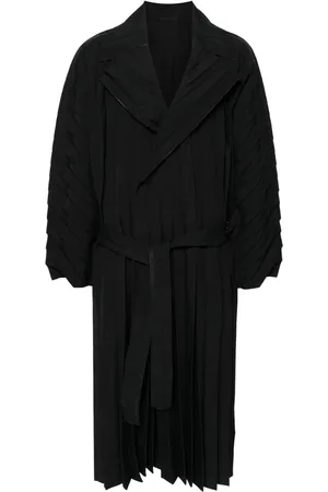 Issey Miyake Lang plisseret Edge frakke