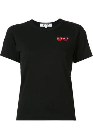 Comme des Garçons T-shirt med broderet hjerte