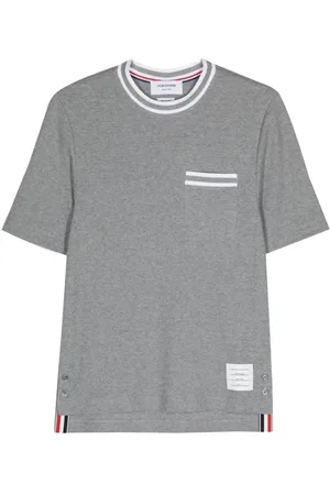 Thom Browne T-shirt i pointelle-bomuldsblanding