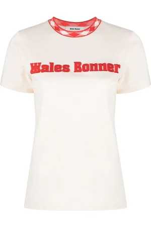 WALES BONNER T-shirt med logo-applikation