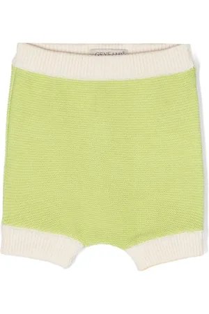 Gensami Shorts i strik med kontrastkant