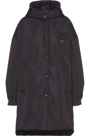 Prada Light Re-Nylon regnfrakke med trekantet logo