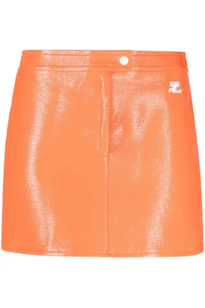 Courrèges Reedition nederdel i vinyl
