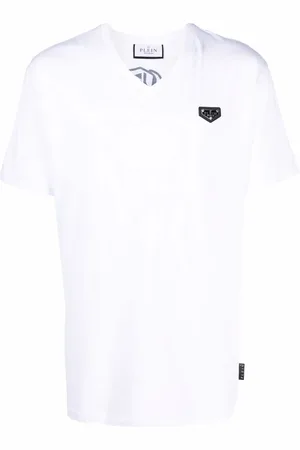 Philipp Plein No Limits T-shirt med rhinstenudsmykning
