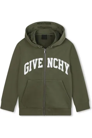 Givenchy Cardigan med lynlås og logotryk