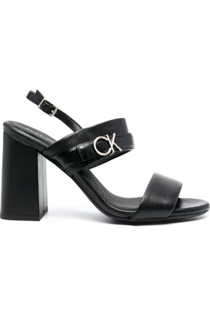 Calvin Klein 100mm mules med logoplade i siden