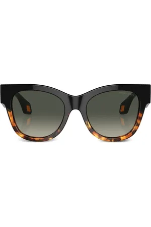 Giorgio Armani Cat eye-solbriller med skildpaddeeffekt