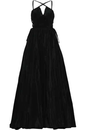 Zuhair Murad Kjole i taffeta med krydsende stropper