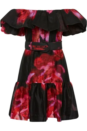 Rebecca Vallance Rosina kjole med off-shoulder-snit