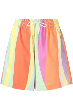 MIRA MIKATI Shorts med snøre i taljen og stribet tryk