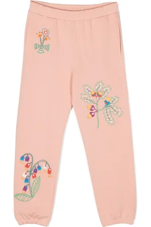 Stella McCartney Joggingbukser med blomsterbroderi