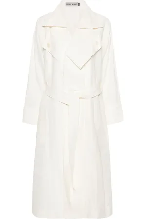 Issey Miyake Shaped Membrane trenchcoat i hør