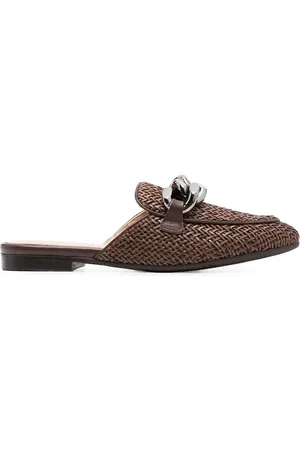 Casadei Slip-on mules med kædedetalje