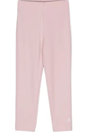 MONNALISA Leggings i jersey med rhinsten-monogram