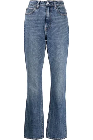 Alexander Wang Smalle højtaljede Stacked jeans