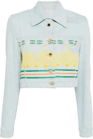 Casablanca Denimjakke med broderet detalje