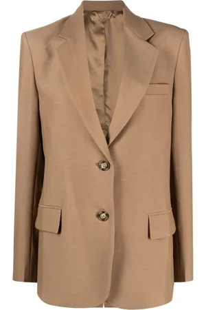 Victoria Beckham Enkeltradet blazer med hakrevers