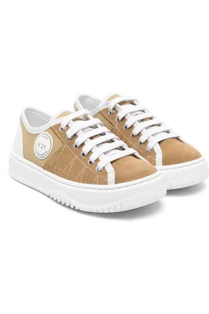 Nº21 Sneakers i kanvas med logomærke