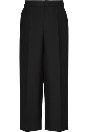 VALENTINO GARAVANI Cropped bukser med brede ben