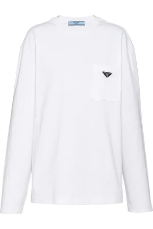 Prada T-shirt med trekantet logo