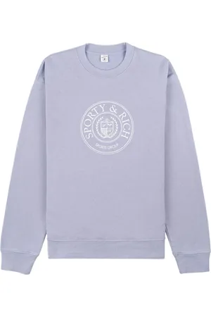 Sporty & Rich Connecticut sweatshirt med våbenmærke