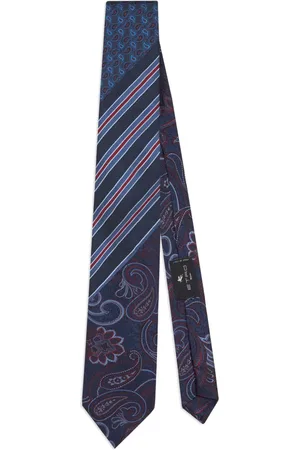 Etro Silkeslips i paisley-jacquard