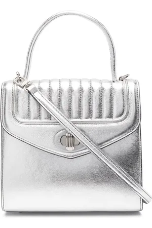 DELAGE Metallisk Freda tote i læder