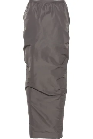 Rick Owens Lang Soft Pillar-nederdel