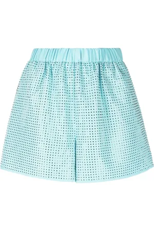 Self-Portrait Shorts med rhinstenudsmykning