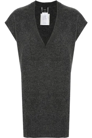 Pinko Finstrikket vest med V-hals