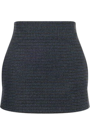 Serafini Kort højtaljet nederdel i tweed