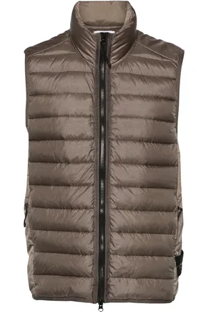 Stone Island Quiltet vest med kompasmærke