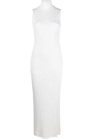 Missoni Ribbet kjole med pailletter