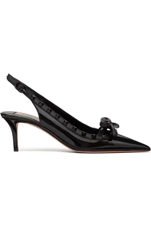 VALENTINO GARAVANI Rockstud 60mm slingback-pumps med sløjfedetalje