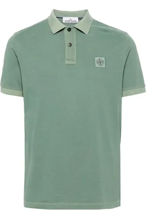 Stone Island Polo med kompasmotiv