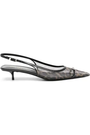 Saint Laurent 30 mm Oxalis slingback-pumps