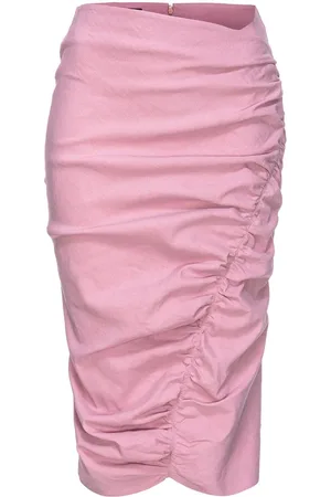Pinko Asymmetrisk midi-nederdel med ruche