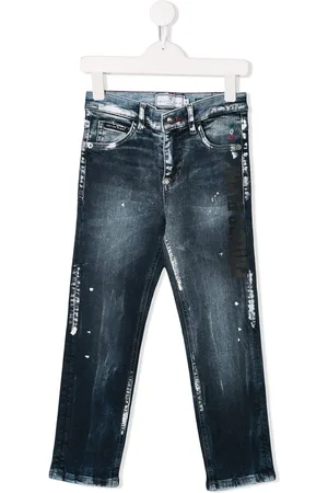 Philipp Plein Jeans med malingssprøjt