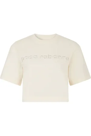 Paco rabanne T-shirt med broderet logo