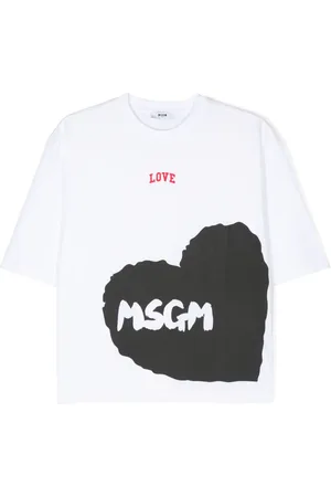 Msgm T-shirt med logotryk