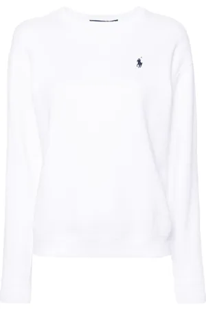 Ralph Lauren Sweatshirt i jersey med broderet logo