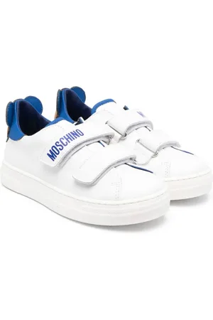 Moschino Sneakers med logotryk og burrelukning