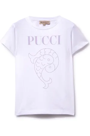 PUCCI Junior T-shirt med logotryk
