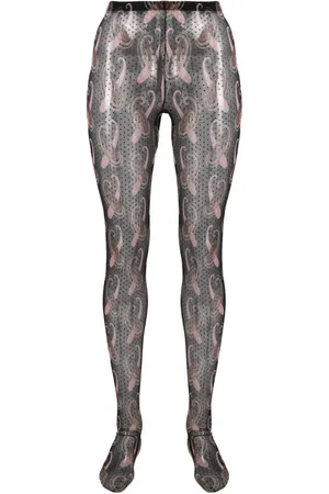 Etro Tights med paisleytryk