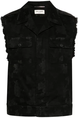 Saint Laurent Vest med abstrakt tryk