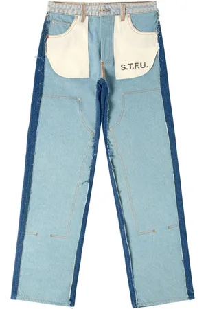 Heron Preston Jeans med mellemhøj talje og paneler