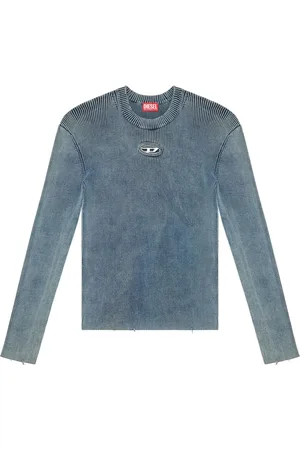 Diesel Ribbet top med logoapplikation